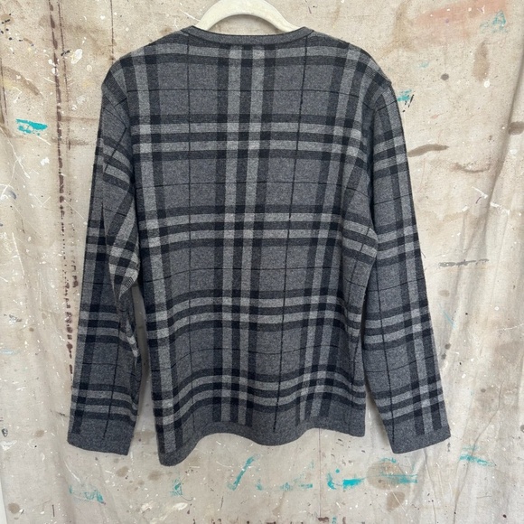 Vintage Burberry Nova Check Wool Sweater - Picture 4 of 5